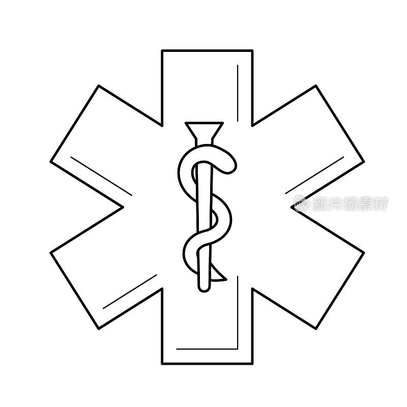 Health care symbol line icon